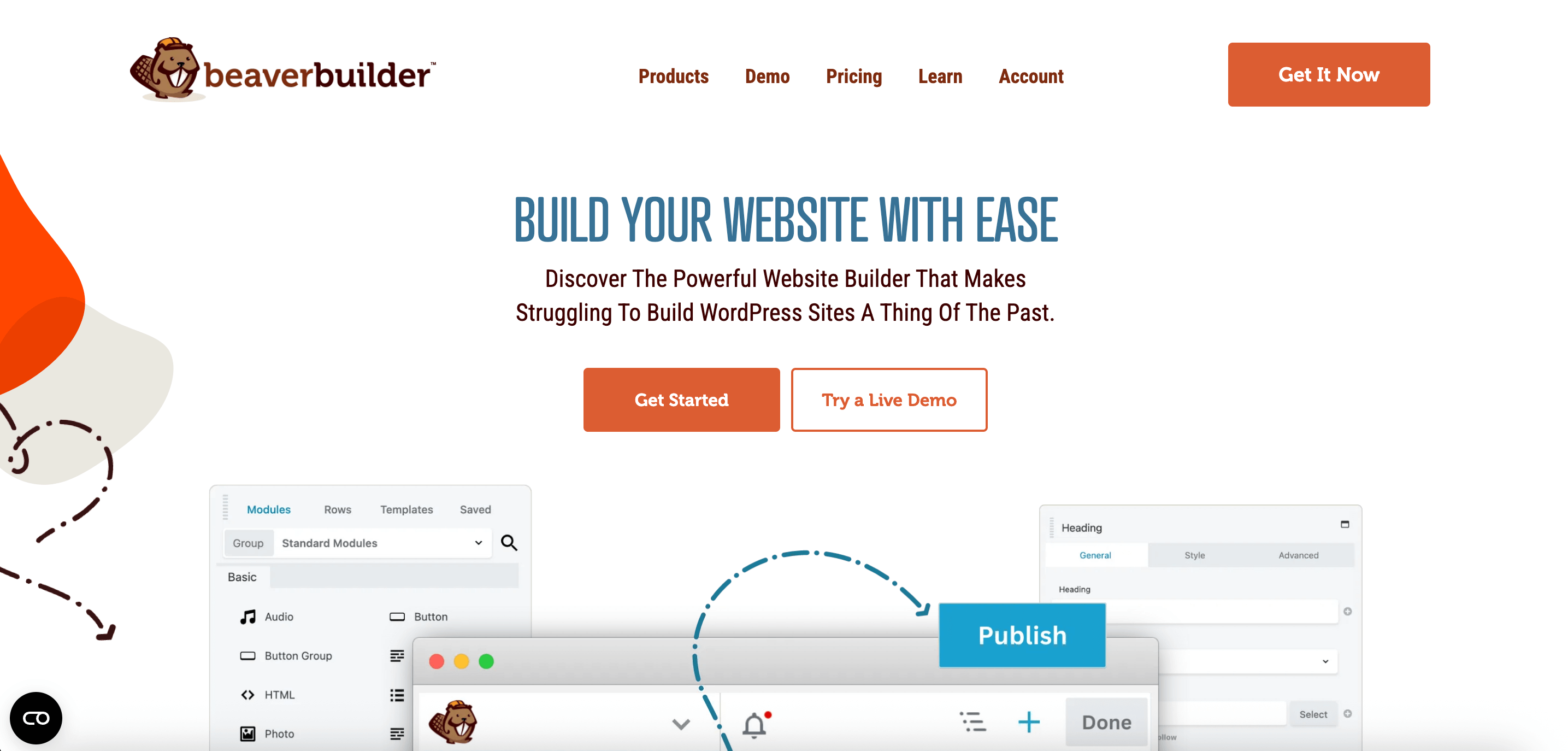 Beaver Builder Webseite