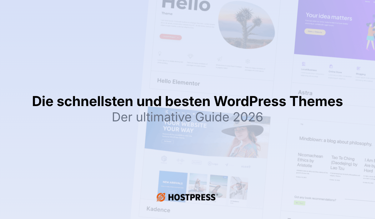 Beitragsgrafik- schnellste und beste Themes