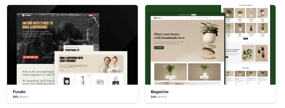 Theme Beispiele für WooCommerce