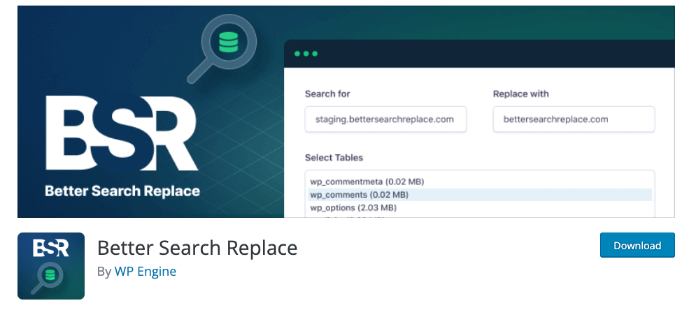 Das Plugin Better Search Replace