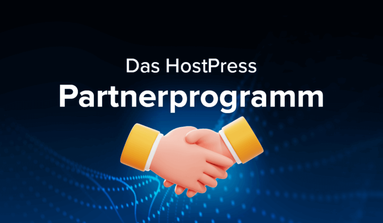 Beitragsgrafik zum HostPress Affiliate Partnerprogramm