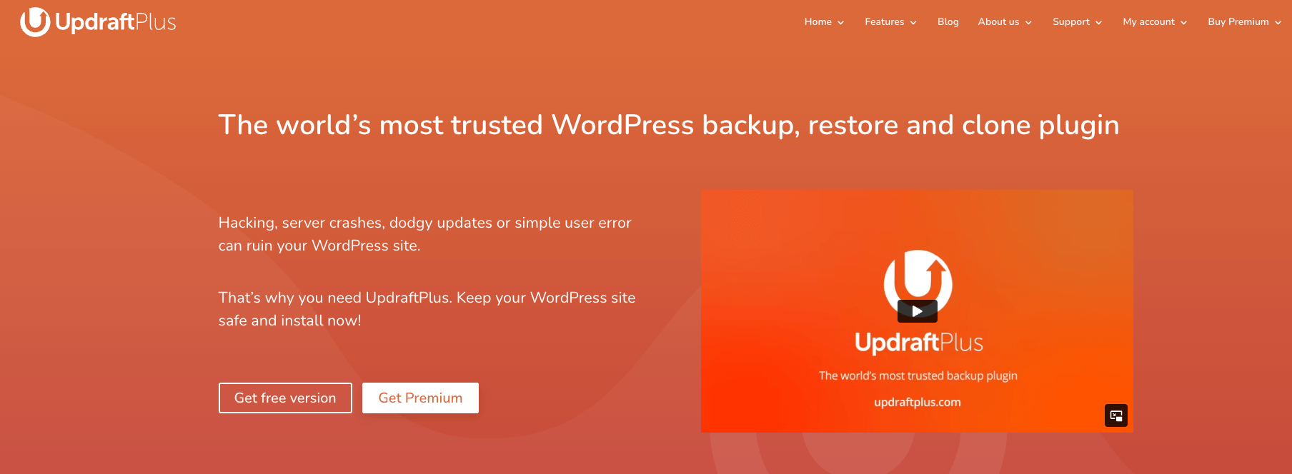 WordPress Backup Plugins Updraft Plus