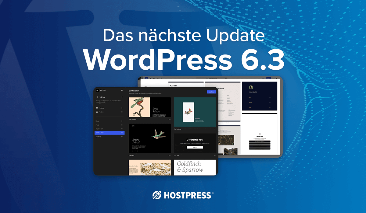 das update zu wordpress 6.3
