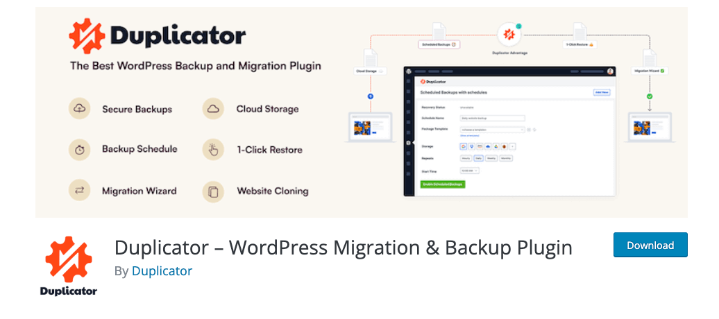 Das Plugin Duplicator
