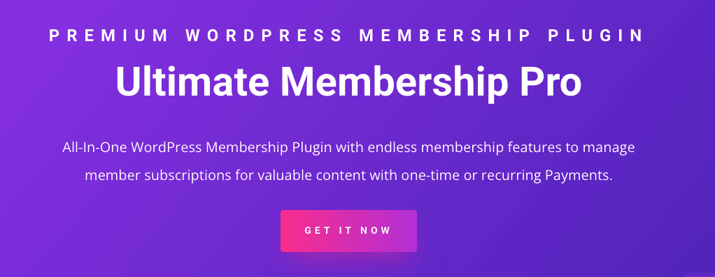 Ultimate Membership Pro Plugin