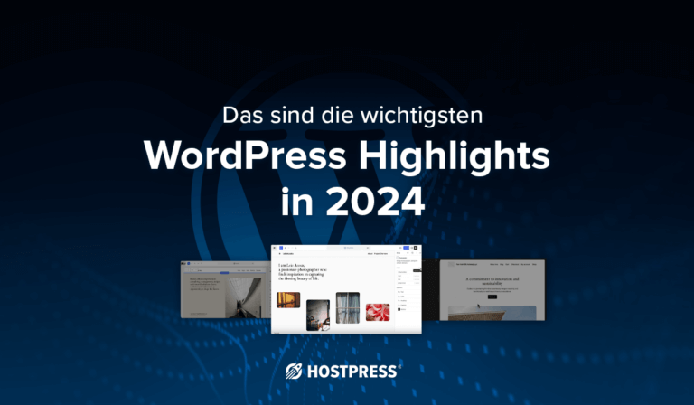 Beitragsgrafik zum Thema WordPress Highlights für 2024 im Bezug auf den State of the Word 2023