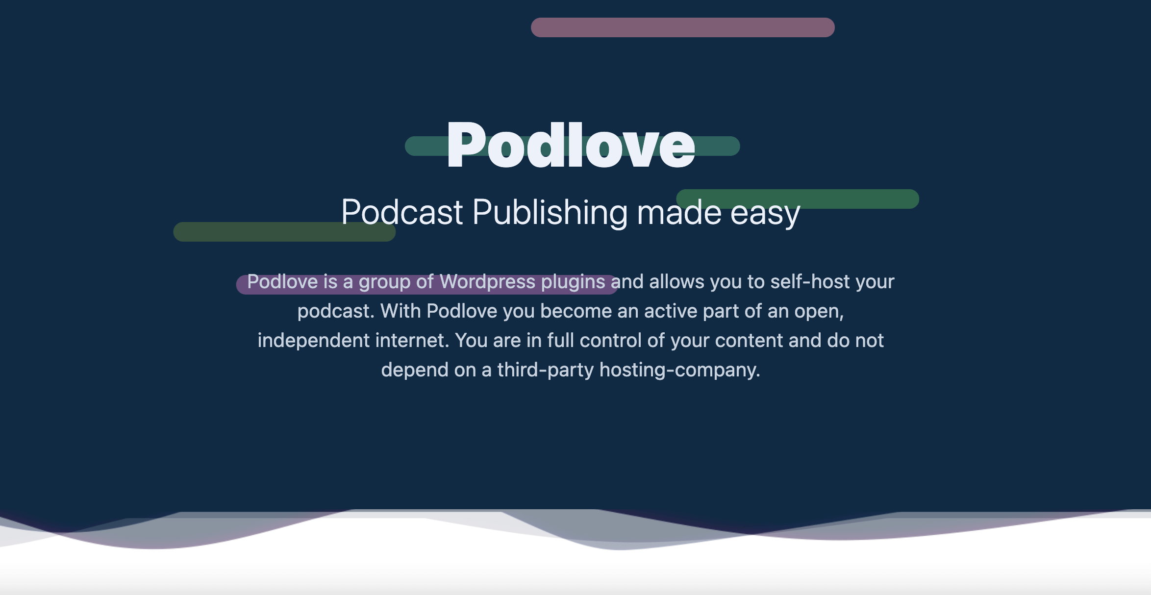 Das WordPress Podcast Plugin Podlove