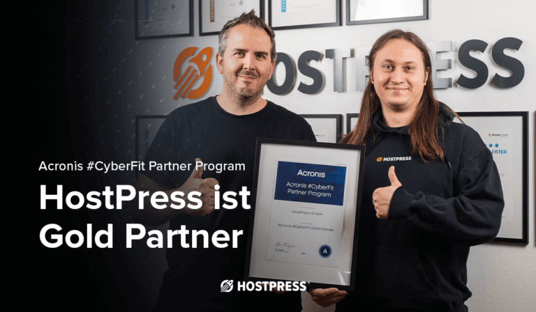 HostPress ist jetzt Acronis Gold Partner