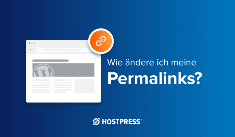 Permalinks ändern HostPress Blog