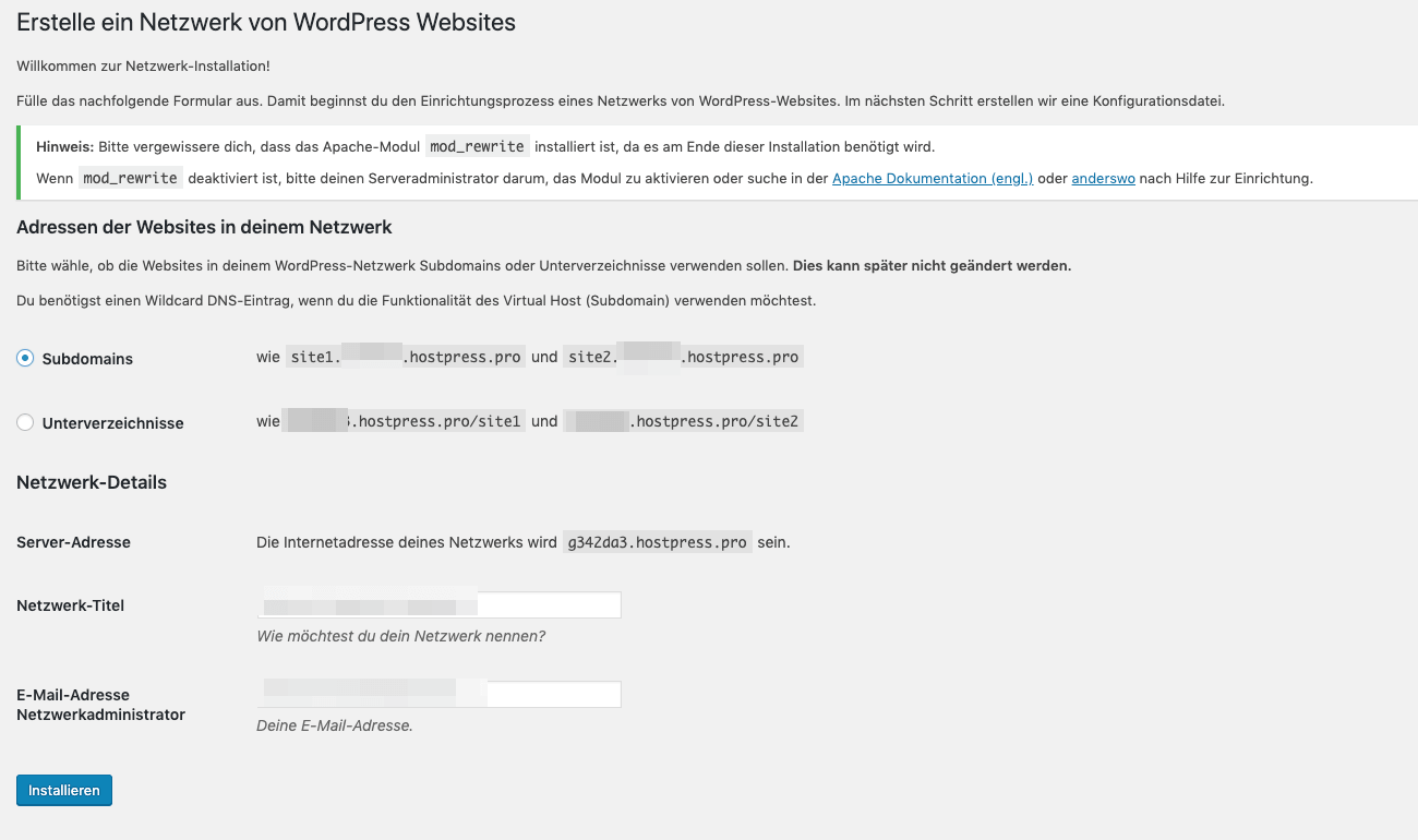 WordPress Multisites - entscheide dich für eine URL Struktur