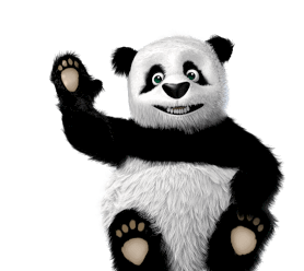 TinyPNG Panda winkt dir zu