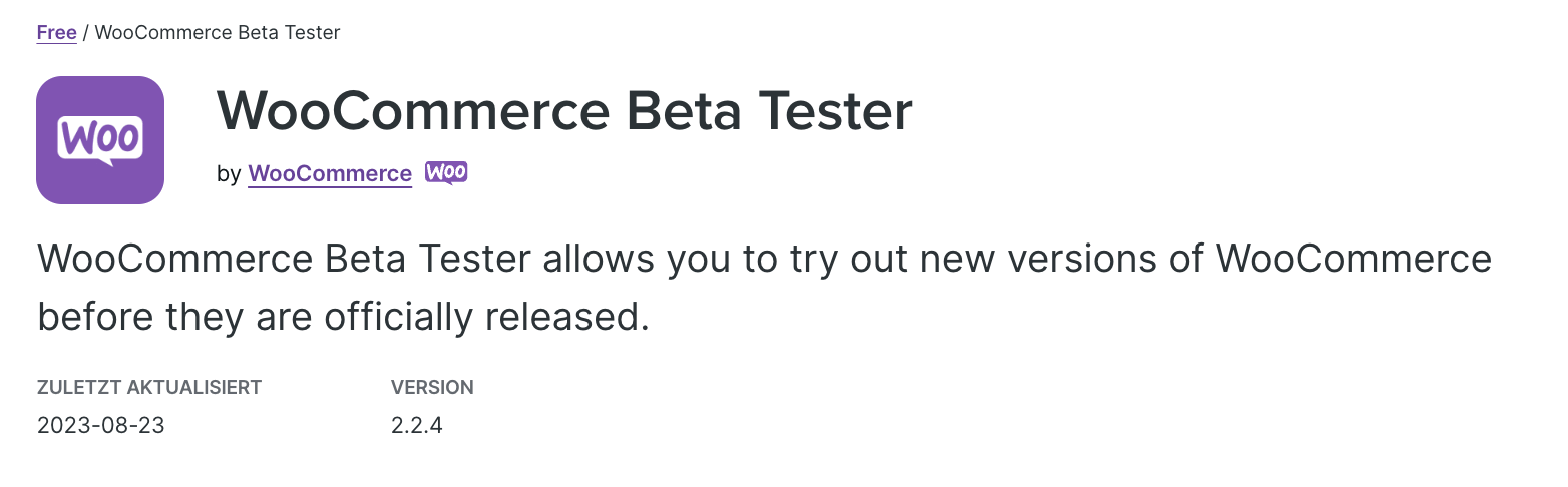 WooCommerce Plugin Beta Tester