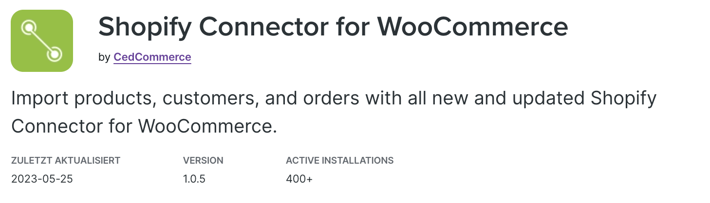 WooCommerce Shopify Connector