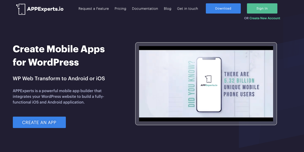 Startseite der Webseite appexperts.io