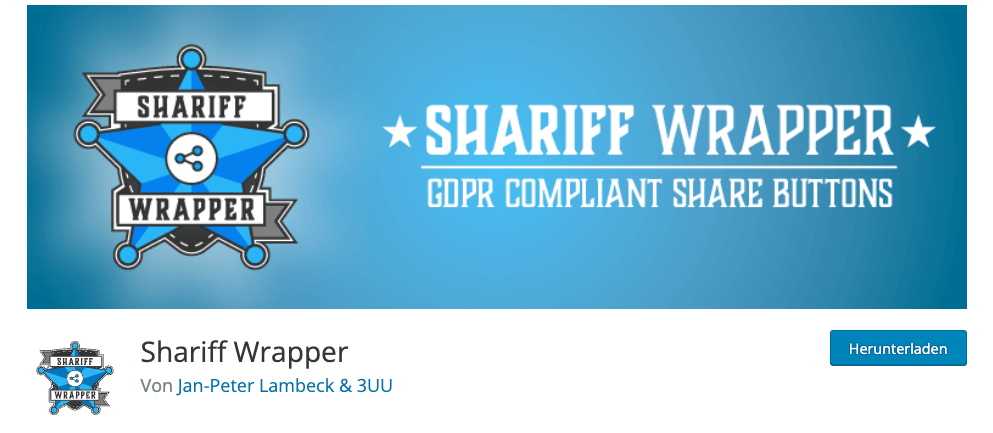 Das Plugin Shariff Wrapper