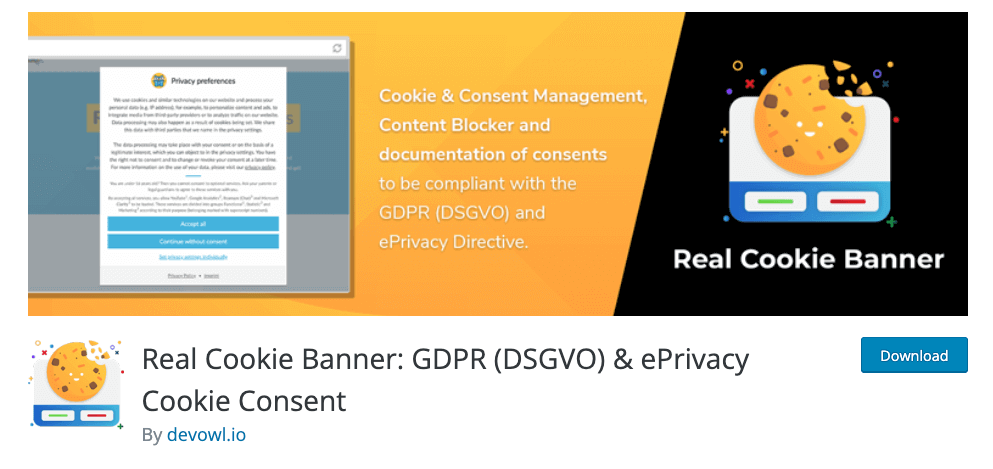 Das Plugin Real Cookie Banner