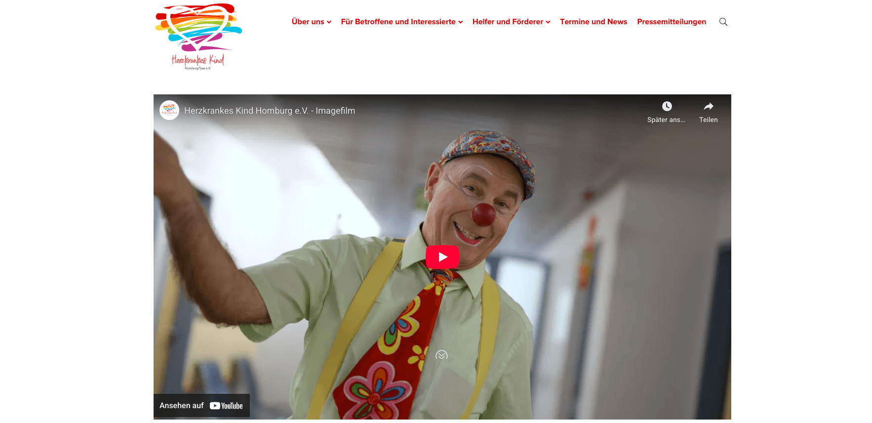 Herzkrankes Kind Homburg e.V. Webseite