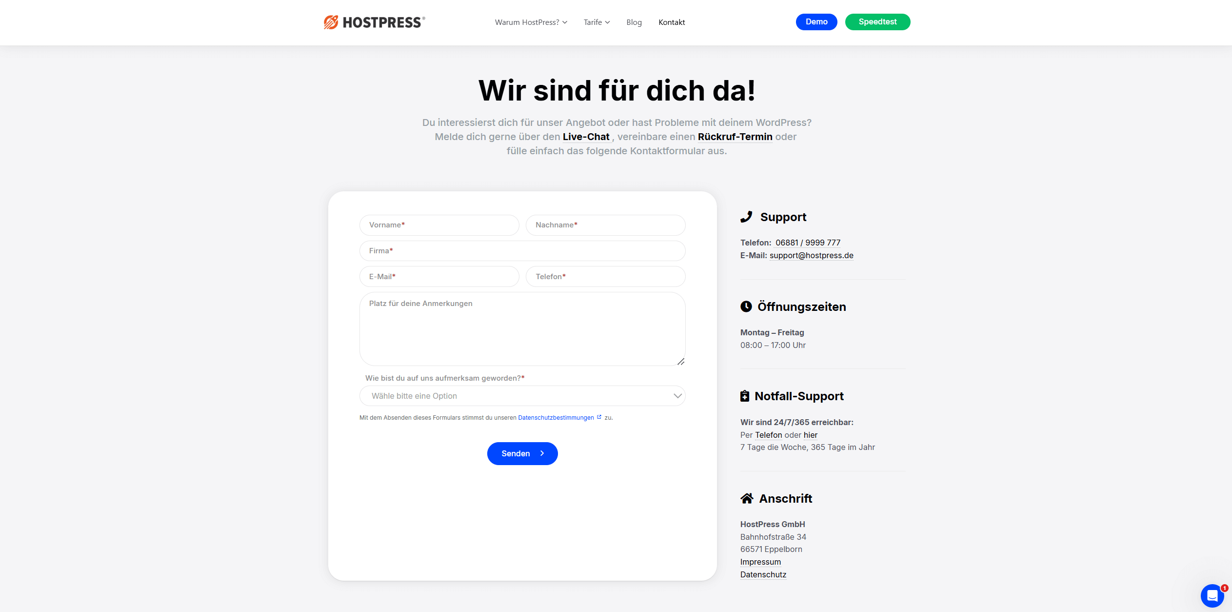 Hostpress Support