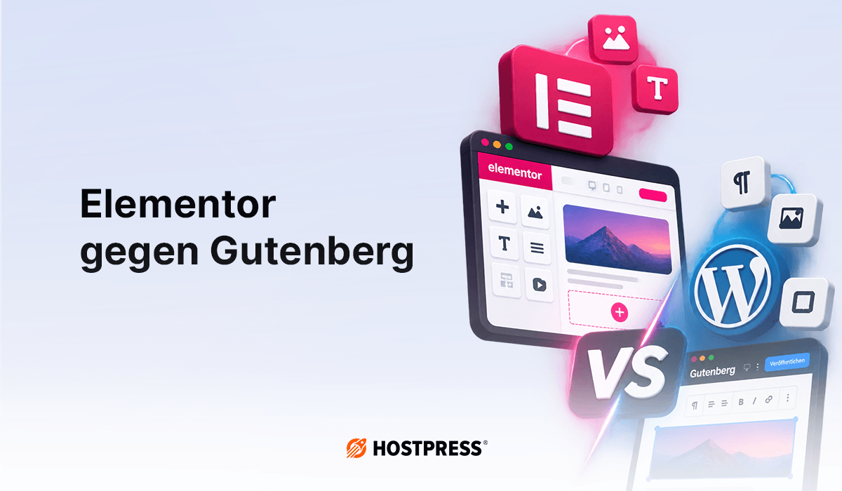 Beitragsbild – Elementor vs. Gutenberg