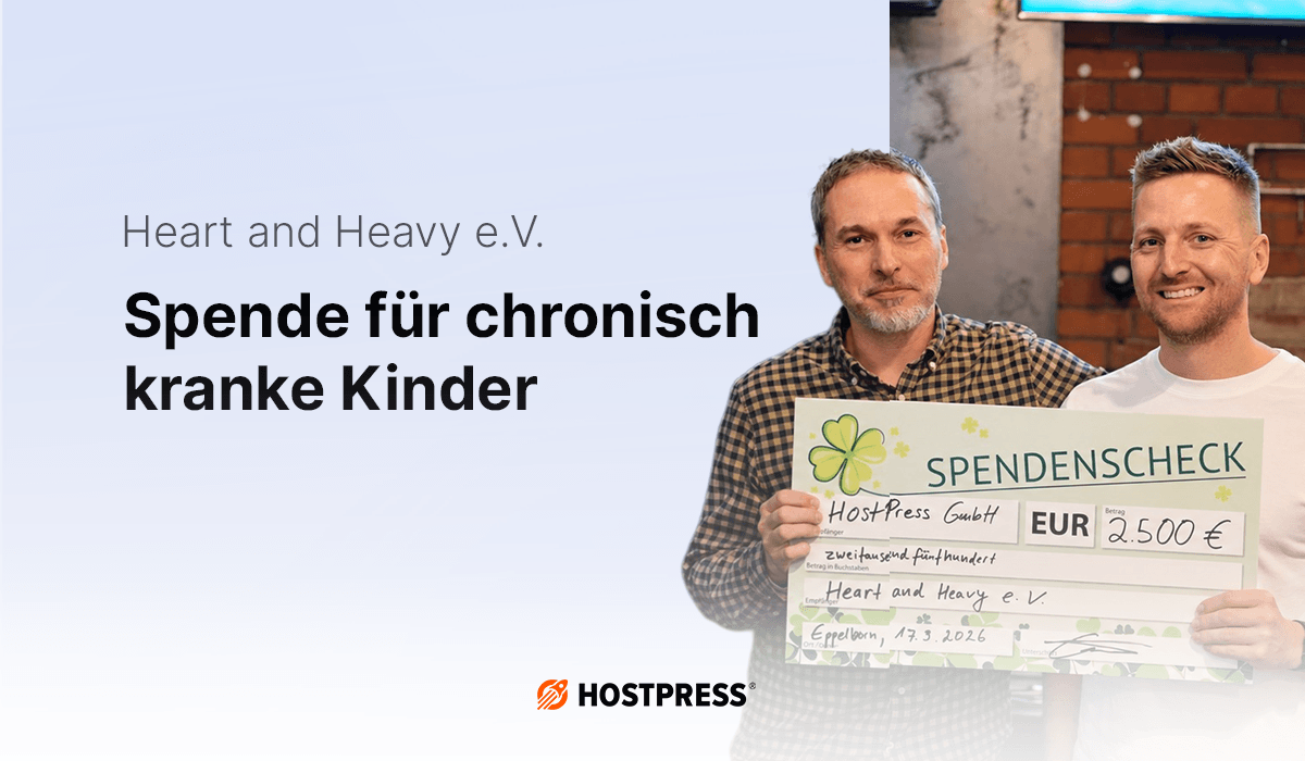 Beitragsgrafik für Artikel zu Spendenübergabe Heart and Heavy