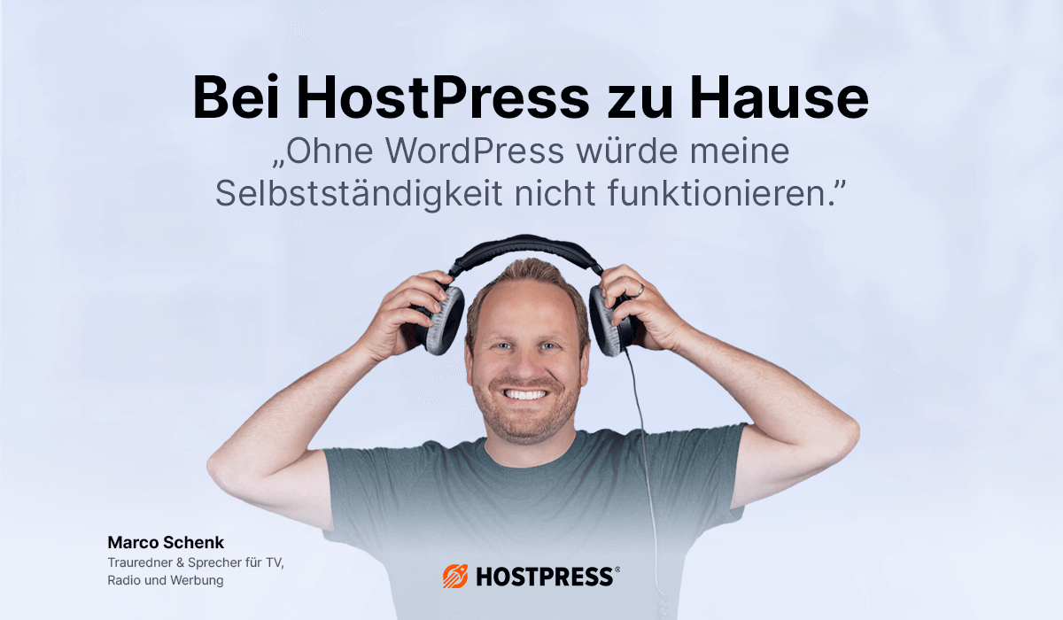 Bei HostPress zu Hause mit MArco Schenk