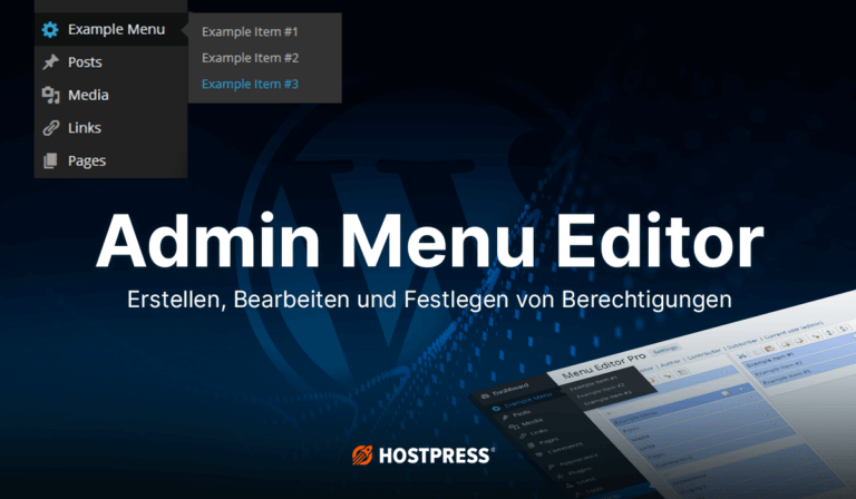 Beitragsgrafik – Admin Menu Editor