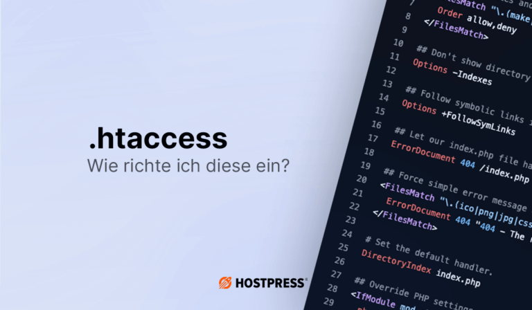 .htaccess-Datei Beitragsgrafik