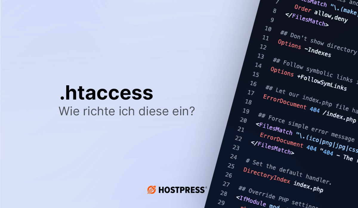 .htaccess-Datei Beitragsgrafik