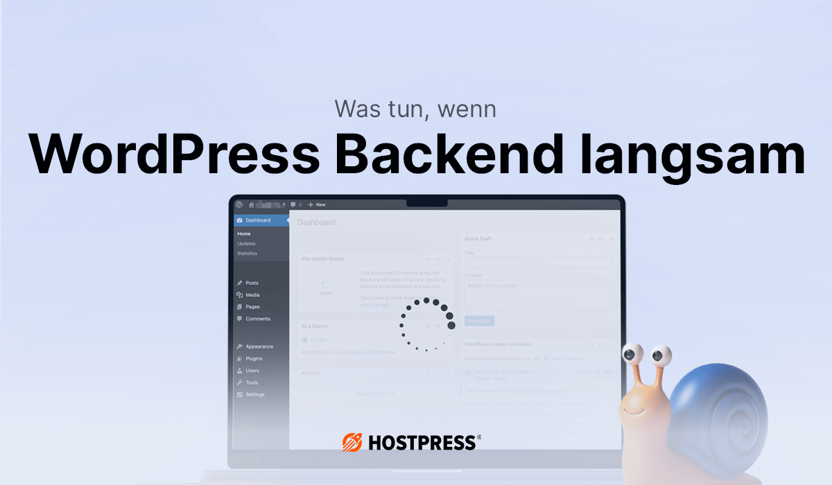 Beitragsgrafik – WordPress Backend langsam