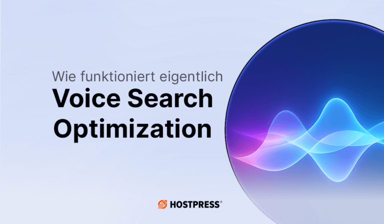 Voice Search Optimization Beitragsgrafik