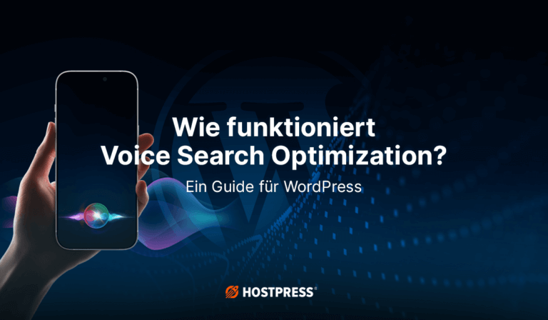 Beitragsgrafik – Wie funktioniert Voice Search Optimization für WordPress?