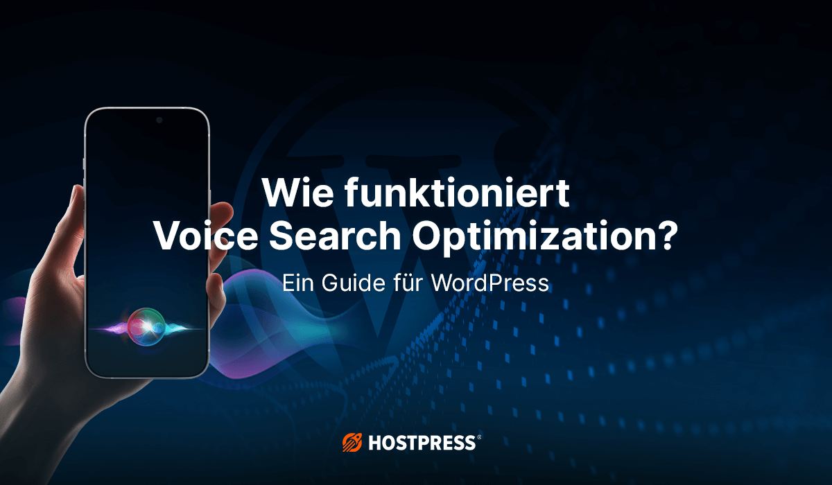 Beitragsgrafik – Wie funktioniert Voice Search Optimization für WordPress?