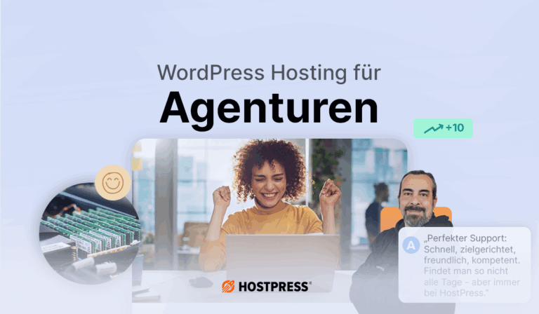 Beitragsgrafik WordPress Hosting für Agenturen