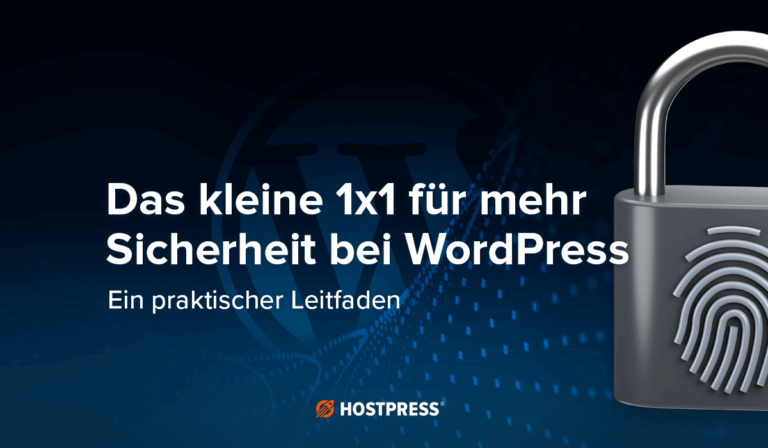 Beitragsgrafik – Das kleine 1x1 für mehr Sicherheit bei WordPress