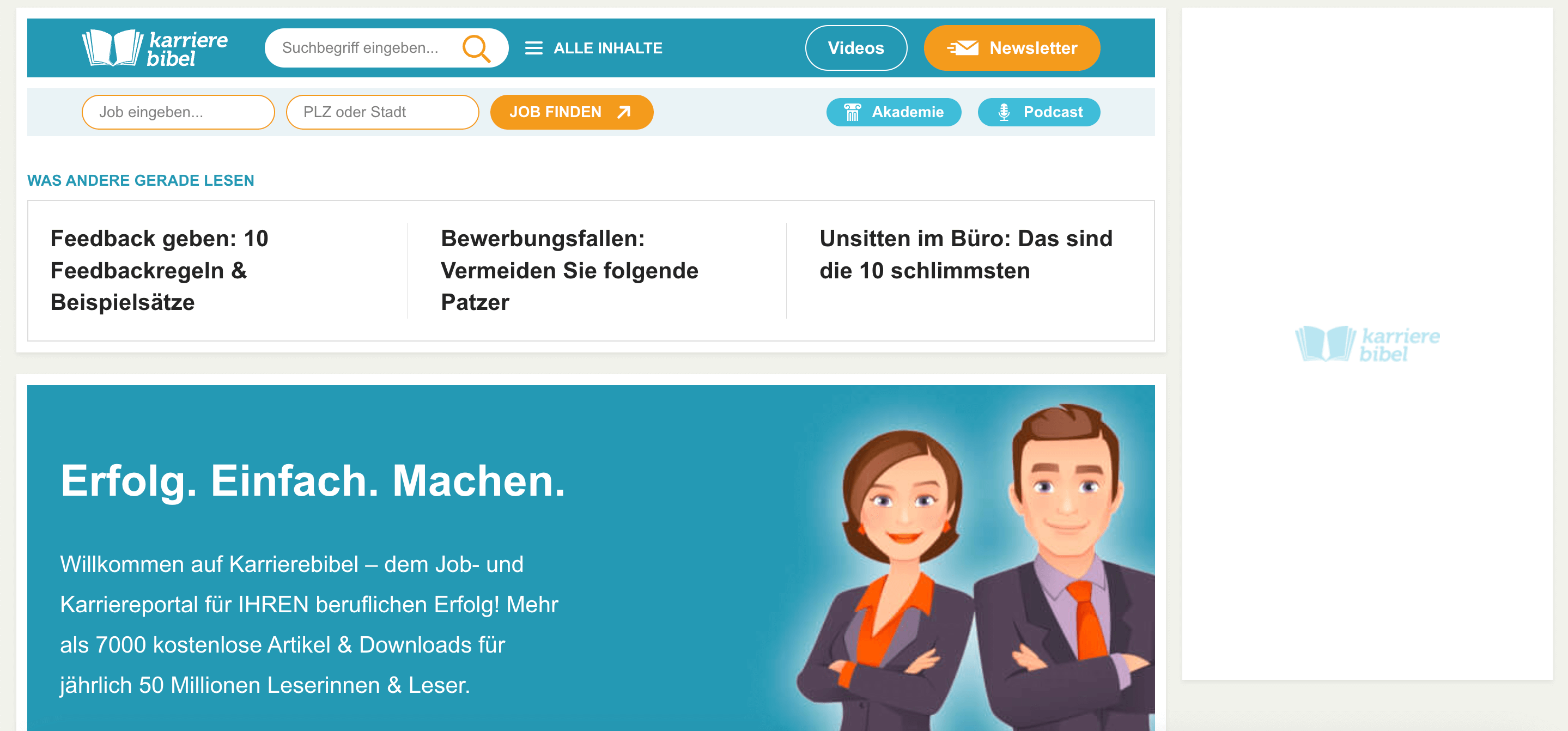 Jochen Mai Webseite Karrierebibel – Bei HostPress zu Hause