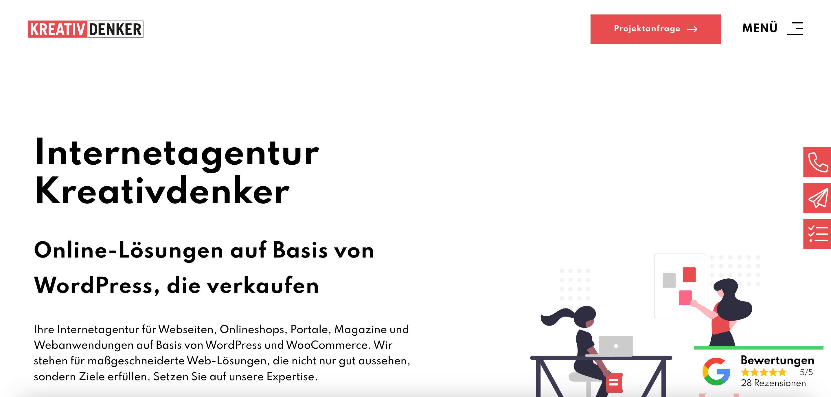 WordPress Agentur Kreativdenker für SEO & WooCommerce