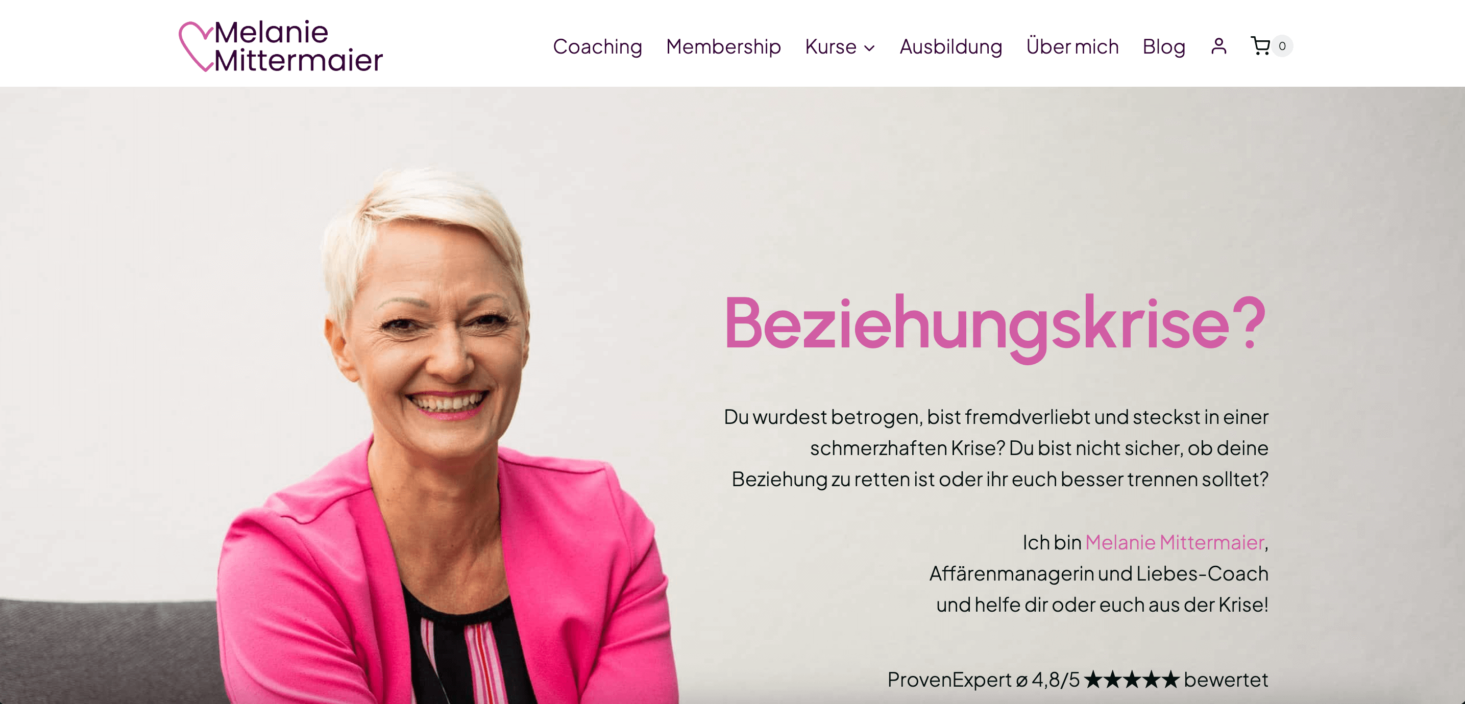 Melanie Mittermaier Webseite