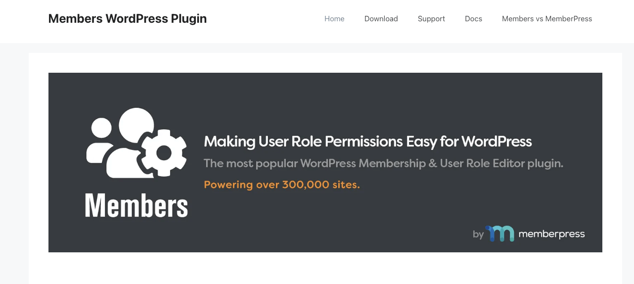 Members Plugin