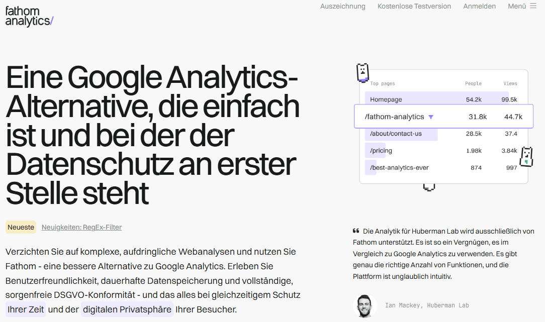 Fathom Analytics Tool