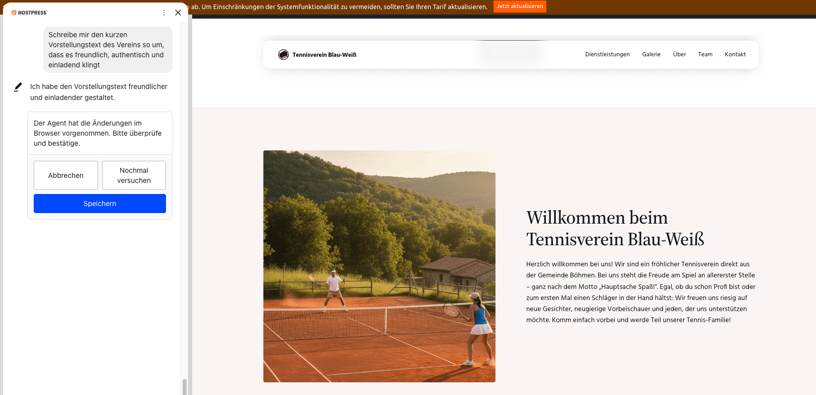 Text Unterstützung mit der GO KI