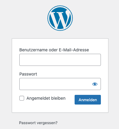 Der Admin Login bei WordPress