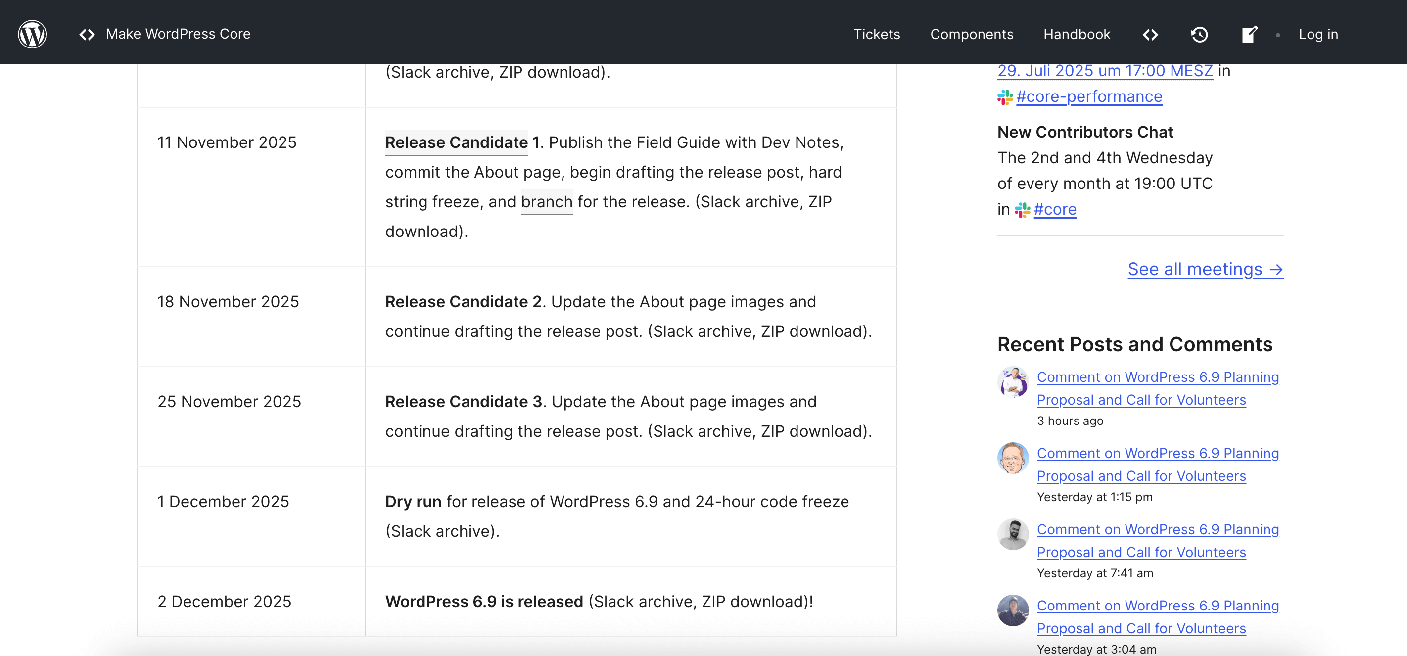 WordPress Release 6.9